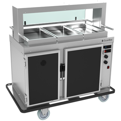 ScanBox Servicewagen Food2Go. Speisen transportieren und ausgeben.